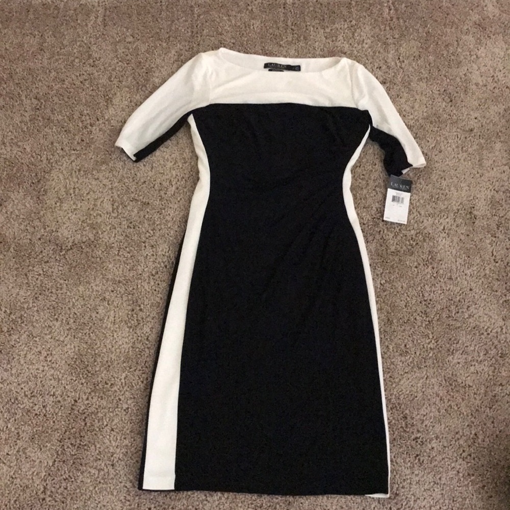 Black and white Ralph Lauren dress